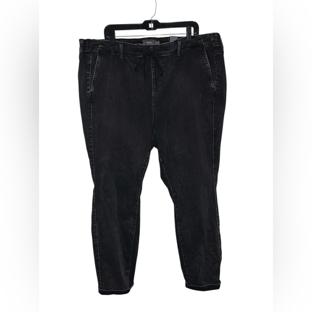 NWT Torrid Pull On Boyfriend‎ Straight Super High Rise Charcoal Wash Jeans 3XL
